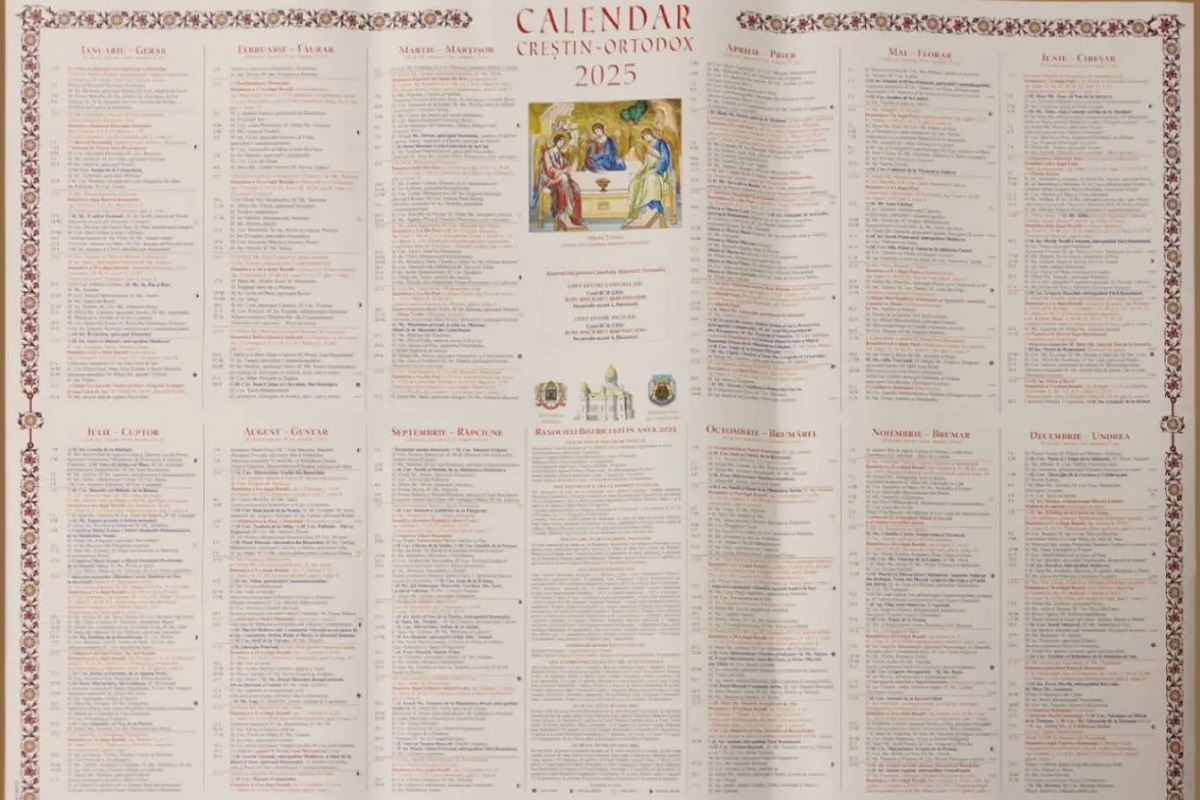 Calendar Creștin Ortodox 2025 - Știrea Ta - Calendar Credtin Ortodoz September 2025