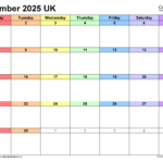 Calendar September 2025 Uk With Pdf, Excel And Word Templates – September 2025 Calendar Win