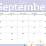 Free Printable September 2025 Calendar Templates | Canva – Calendar Printable 2025 September