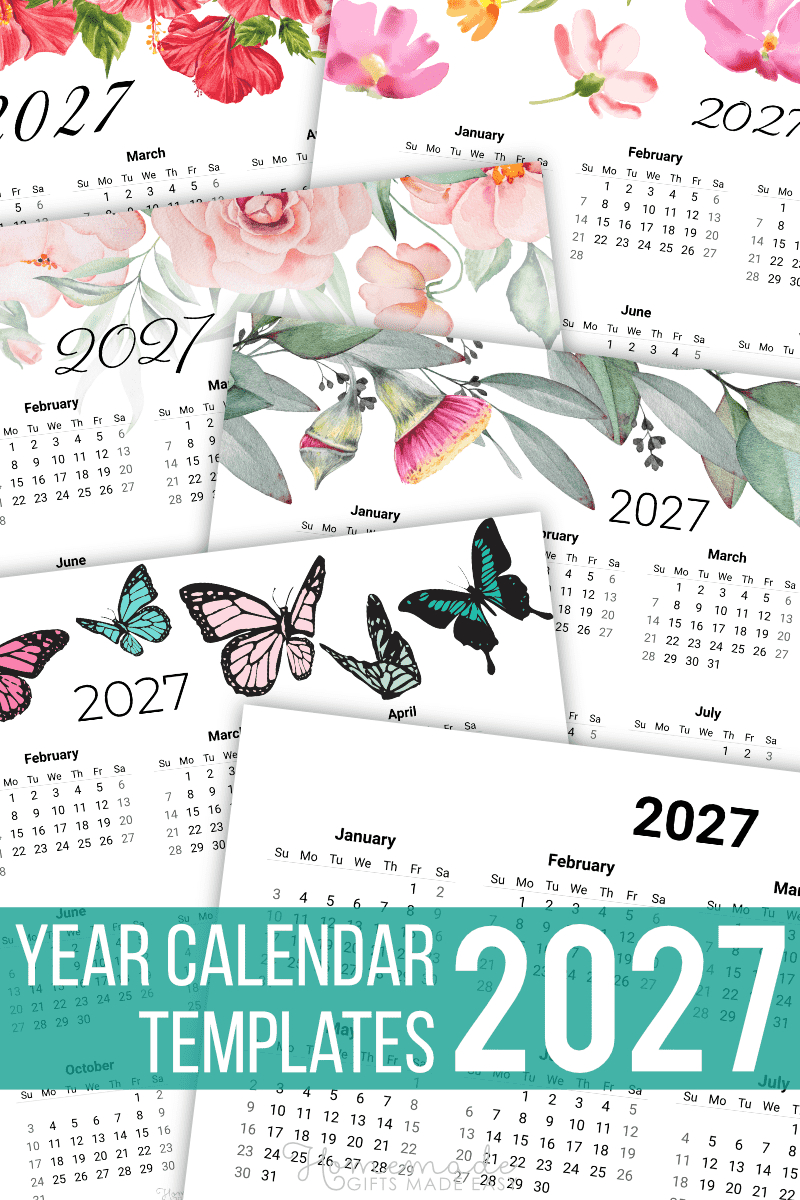 Free Printable Year Calendar - September 2025 Calendar Homemade Gifts Made Easy