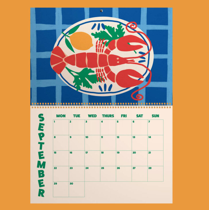 September 2025 Calendar Waterproof