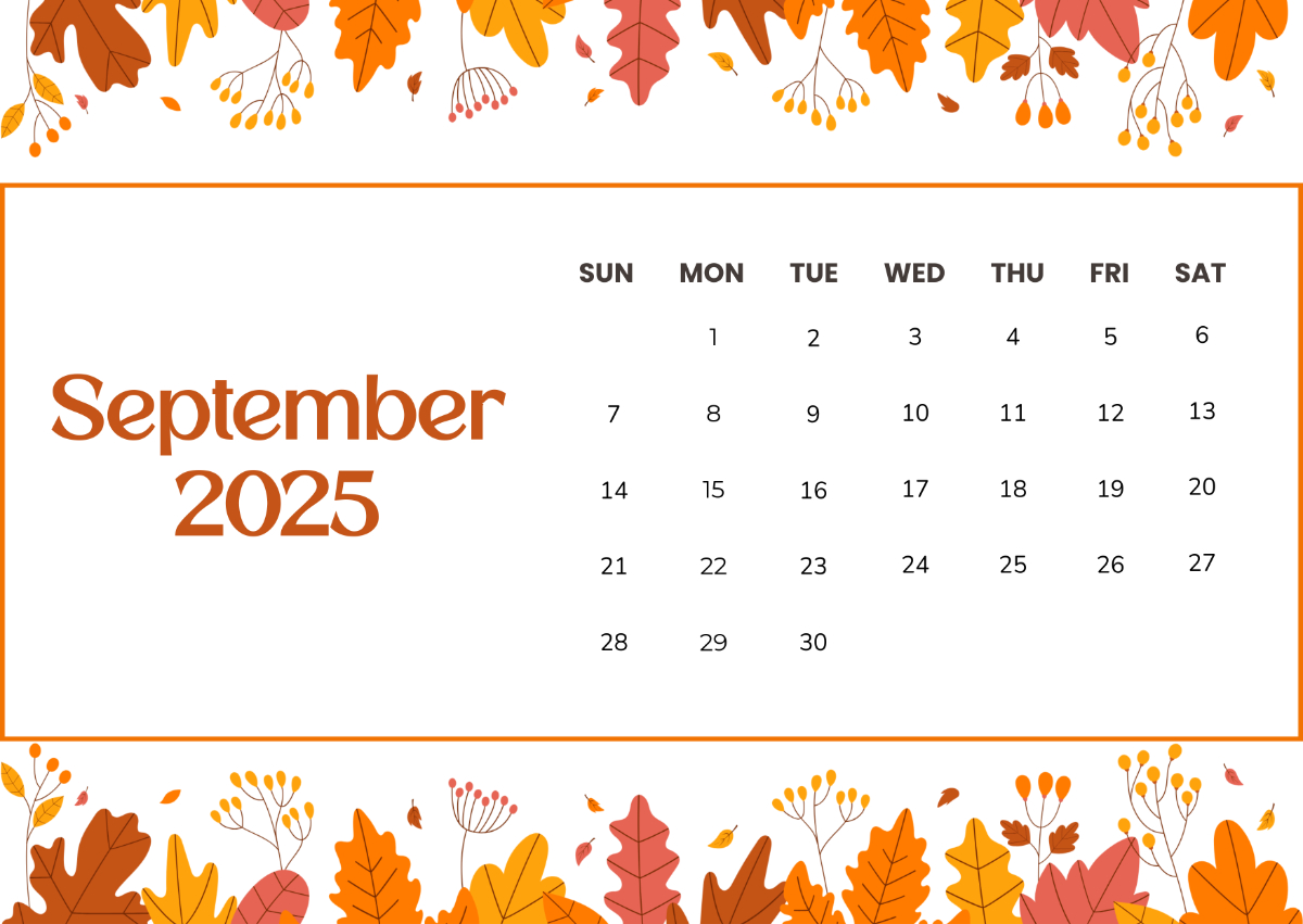 Page 12 | Free Calendar Templates, Editable And Printable - September 2025 Calendar Printable Shining Mom