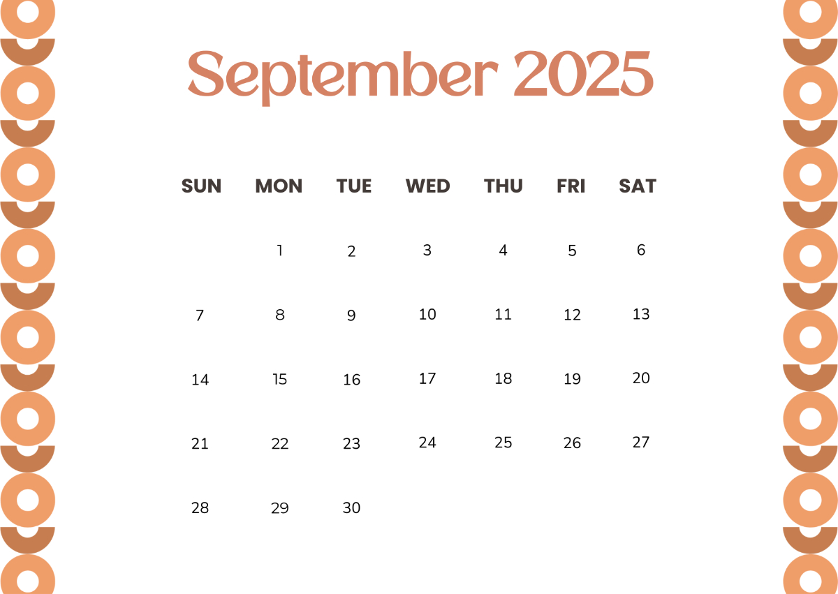 Page 12 | Free Calendar Templates, Editable And Printable - September 2025 Calendar Printable Shining Mom