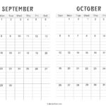 Printable September October 2025 Calendar | Calendarkart – Printable Calendar For September And October 2025