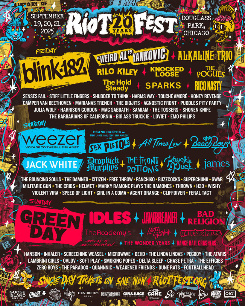 Riot Fest - September 19-21, 2025 | 3-Day Music Festival At - Chicago Events September 2025