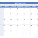 September 2025 Calendar -Calendar.best – September 2025 US Calendar