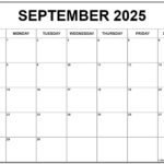 September 2025 Calendar | Free Printable Calendars – September Calendar 2025 With Holidays