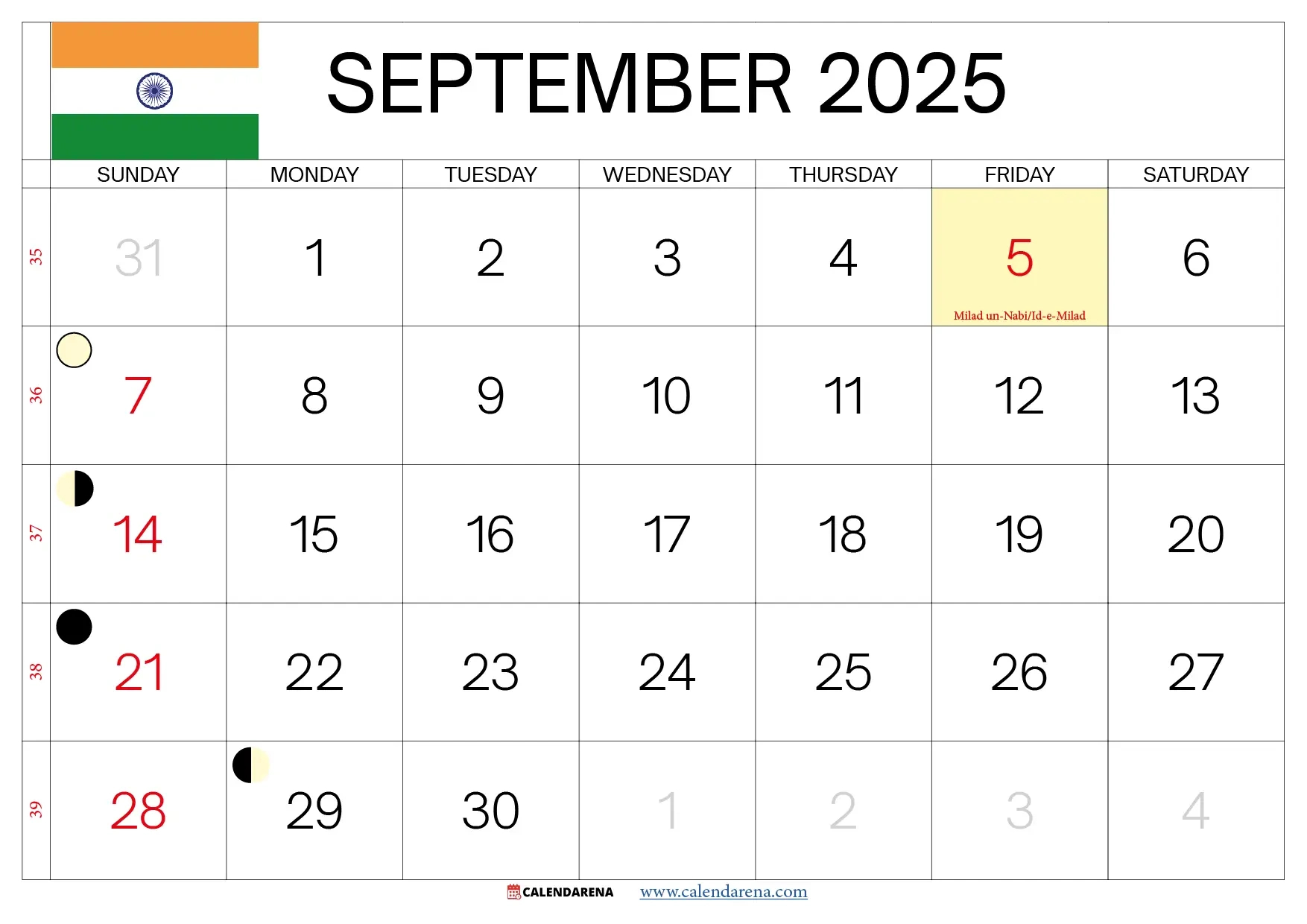 September 2025 Calendar India - September Calendar 2025 Tamil