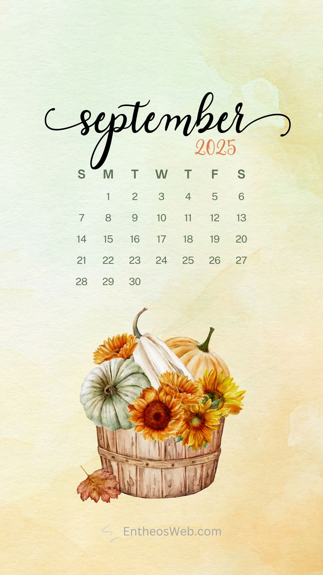 September 2025 Calendar Phone Wallpaper | Entheosweb - Iphone Wallpaper Calendar September 2025
