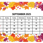 September 2025 Calendar Printable Pdf Template With Holidays – September 2025 Calendar with Holidays Printable Free