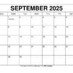 September 2025 Calendar – Printable Templates & More – September 2025 Calendar Events