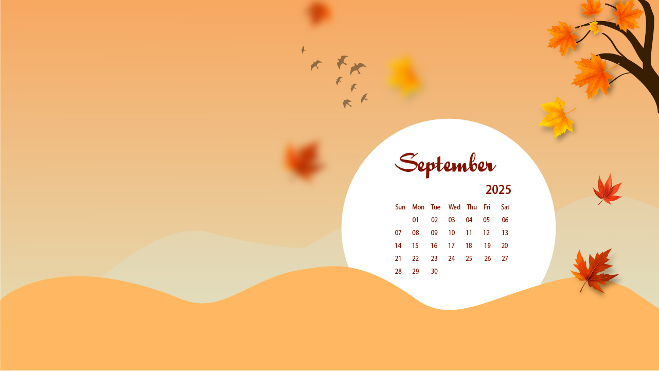 September 2025 Desktop Wallpaper Calendar - Calendarlabs - Calendar Labs September 2025