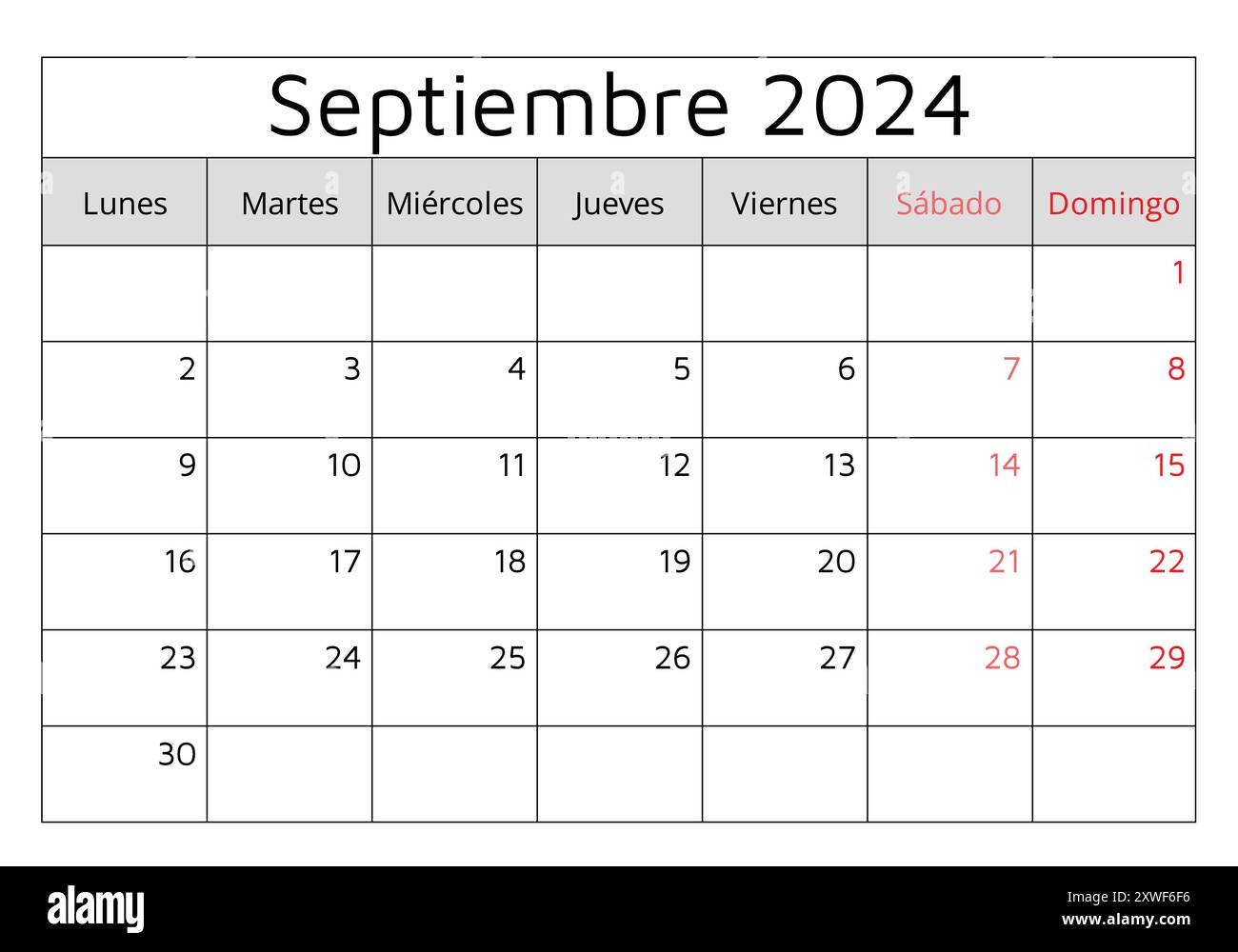 September Month In Spanish Calendar -Fotos Und -Bildmaterial In - September 2025 Calendar Spanish